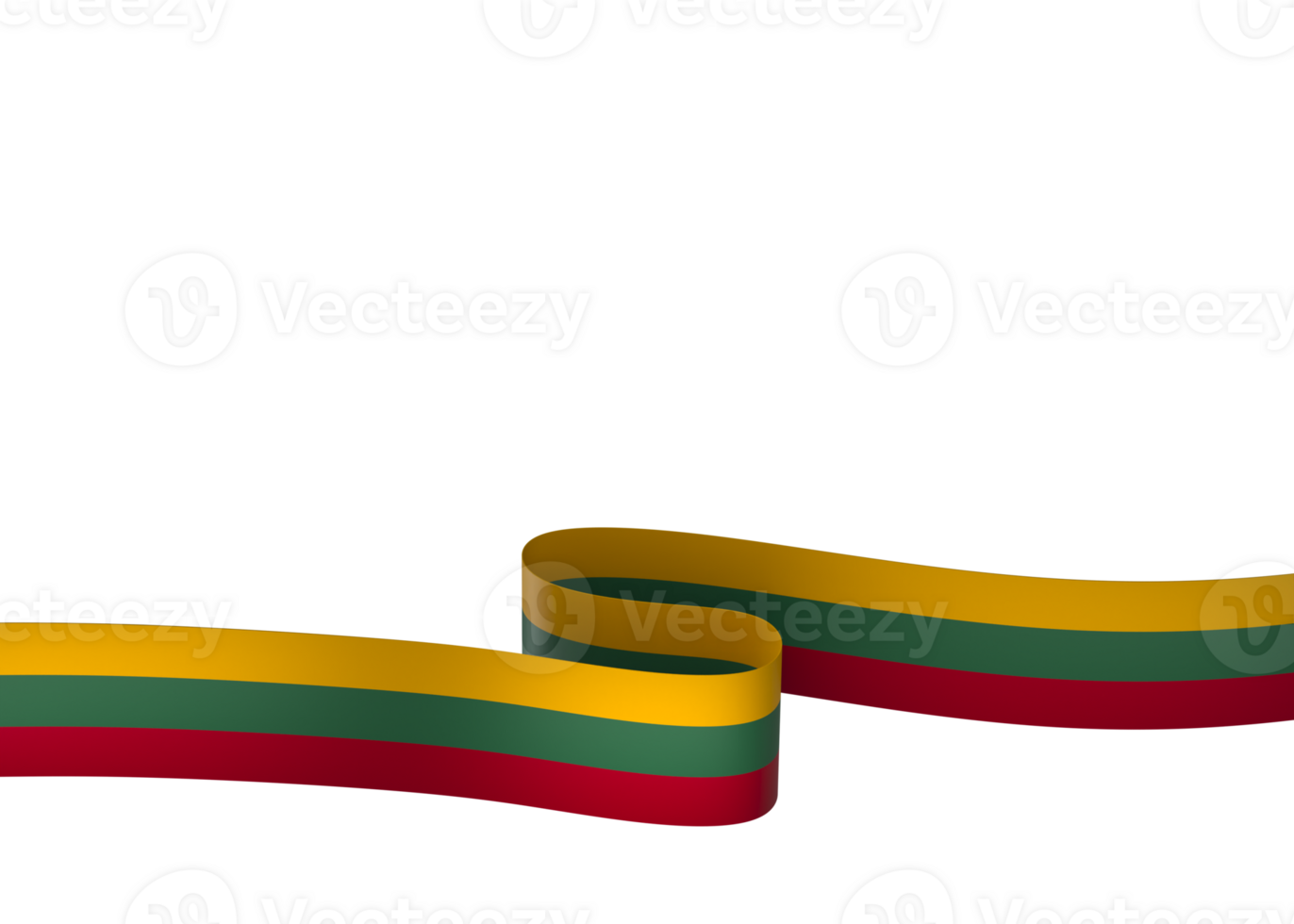 Lithuania flag element design national independence day banner ribbon png