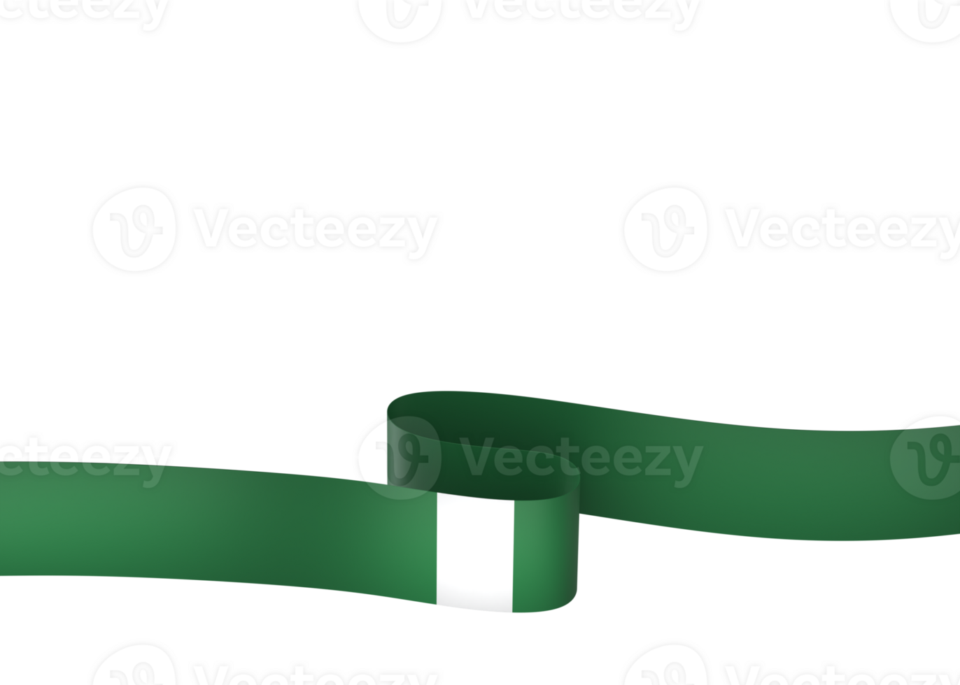 Nigeria flag element design national independence day banner ribbon png