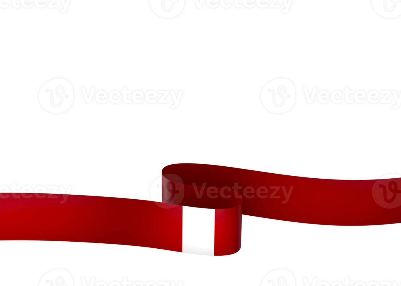 Peru flag element design national independence day banner ribbon png
