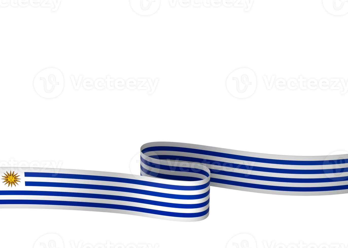 Uruguay flag element design national independence day banner ribbon png