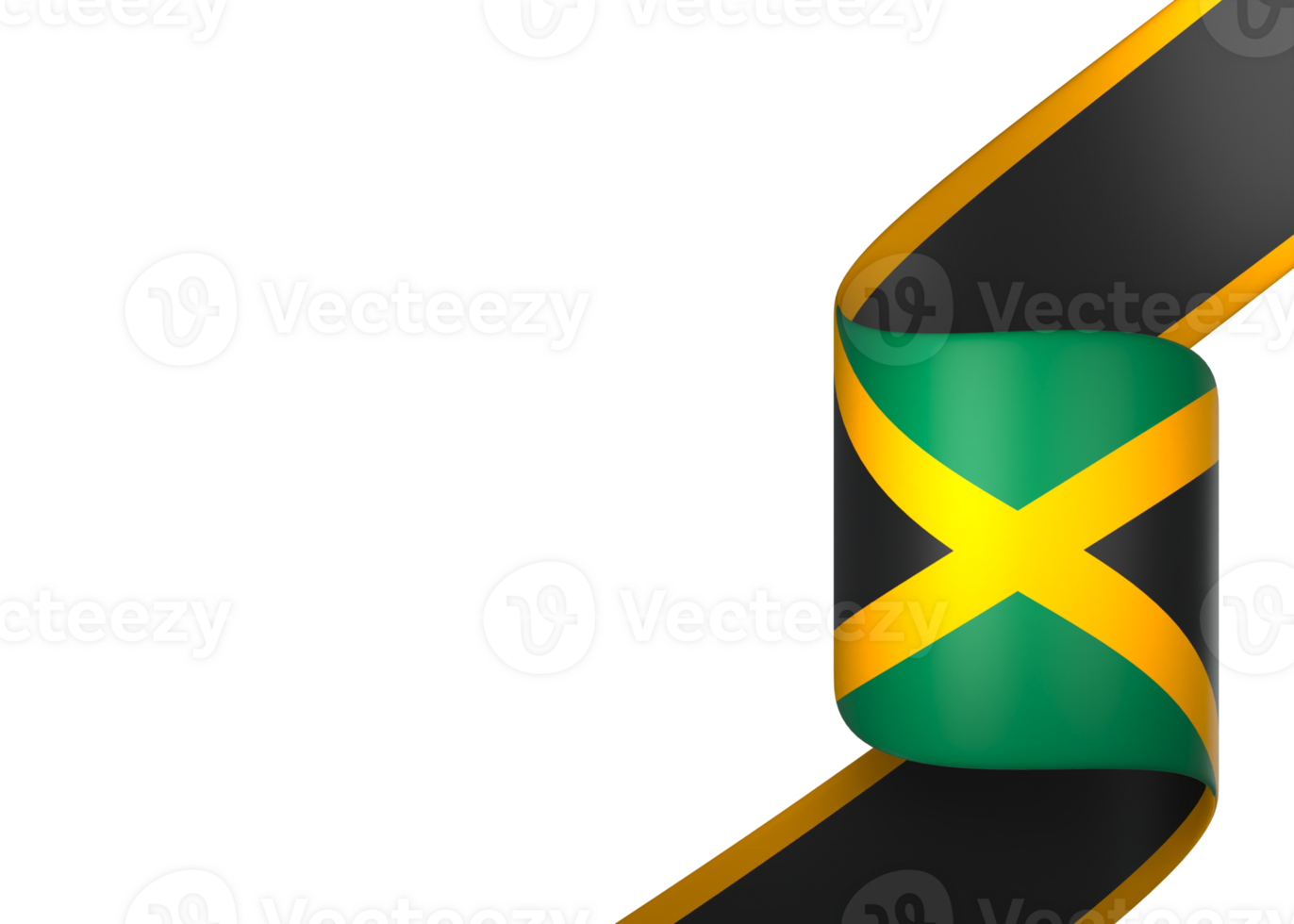 jamaica flagga element design nationell oberoende dag baner band png