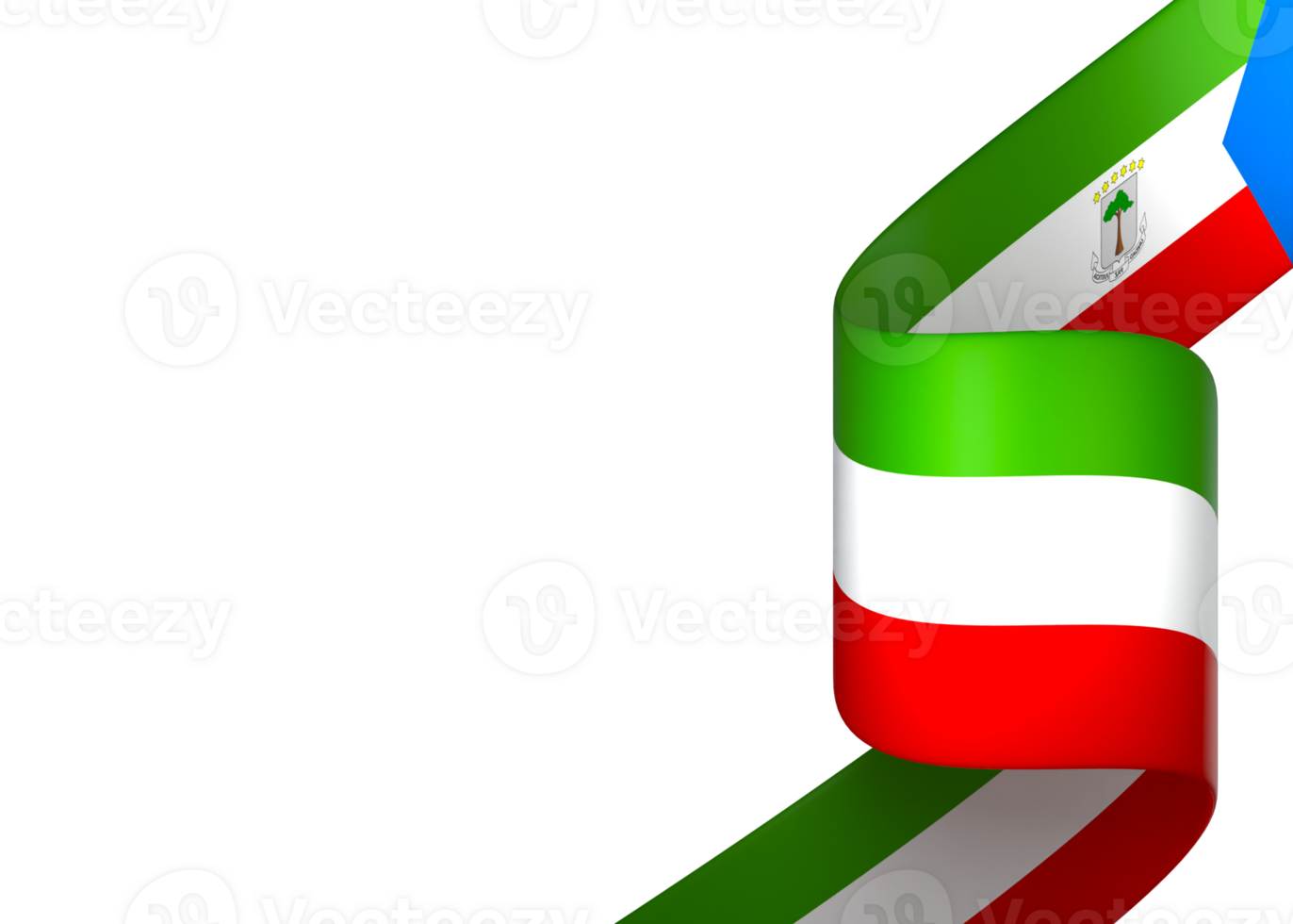 Equatorial Guinea flag element design national independence day banner ribbon png