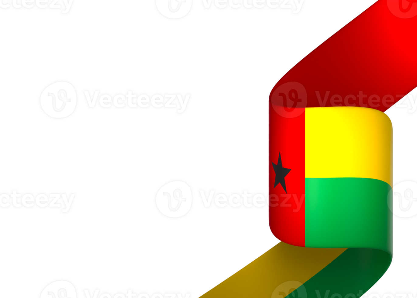 Guinea Bissau flag element design national independence day banner ribbon png