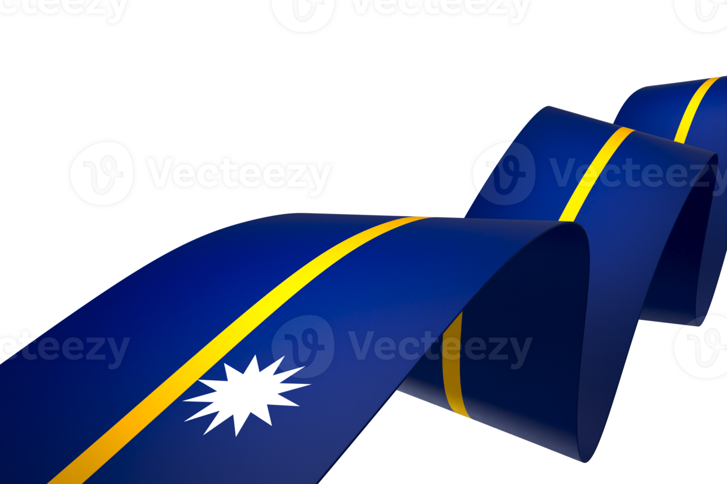Nauru flag element design national independence day banner ribbon png