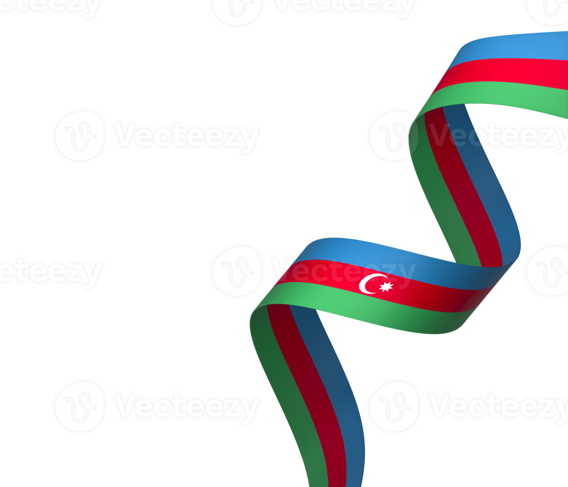 azerbaiyán bandera elemento diseño nacional independencia día bandera cinta png