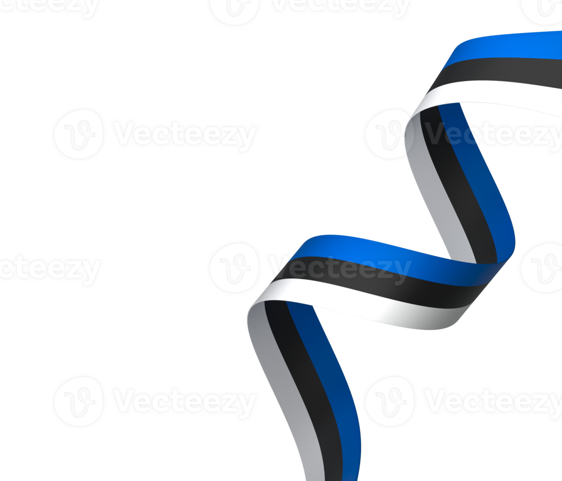Estonia flag element design national independence day banner ribbon png