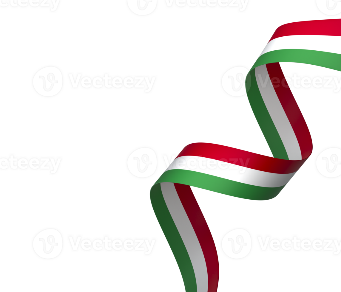 Hungary flag element design national independence day banner ribbon png