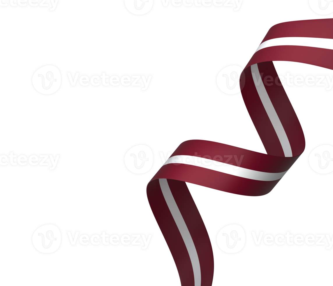 Latvia flag element design national independence day banner ribbon png