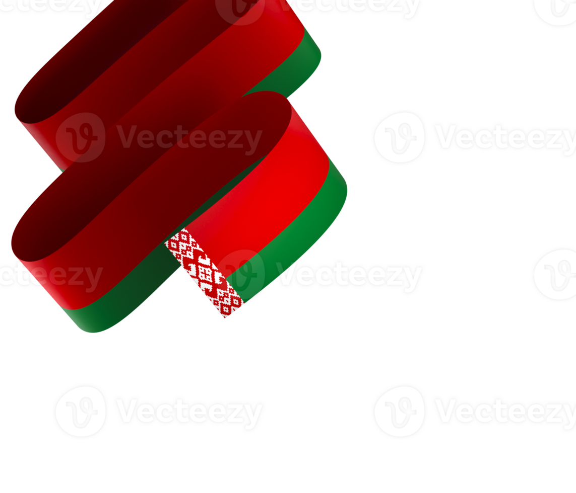 Belarus flag element design national independence day banner ribbon png