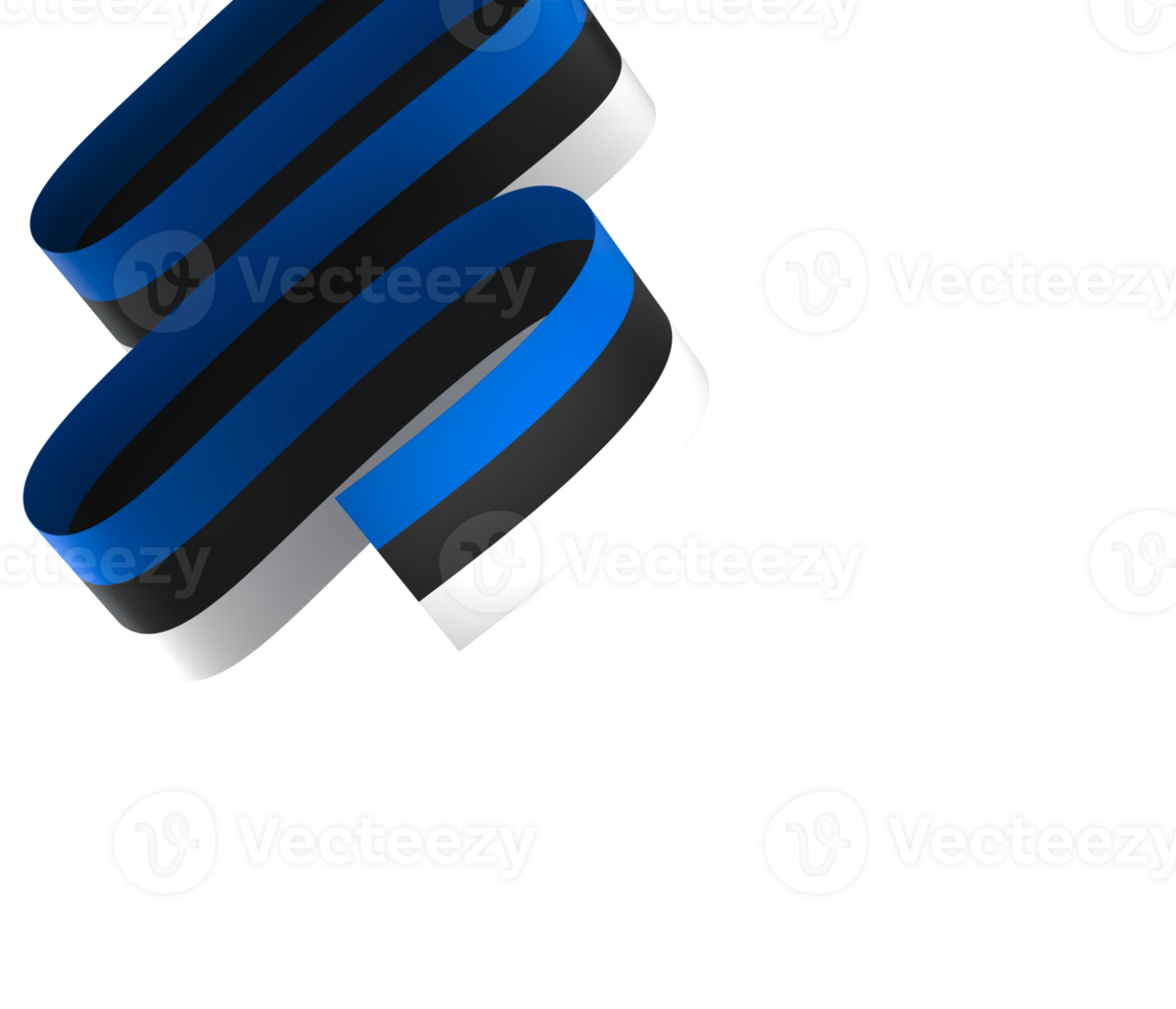 Estonia flag element design national independence day banner ribbon png