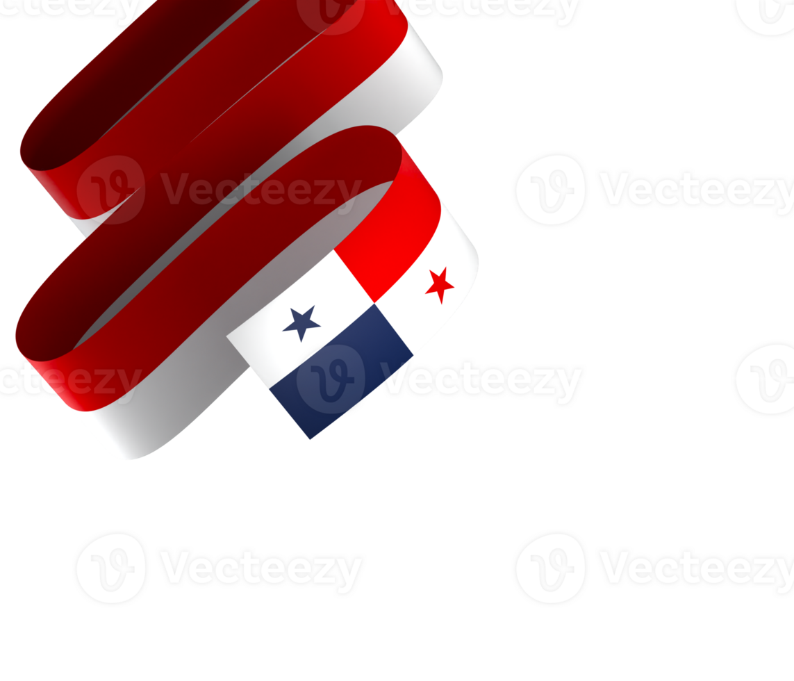 Panamá bandeira elemento Projeto nacional independência dia bandeira fita png