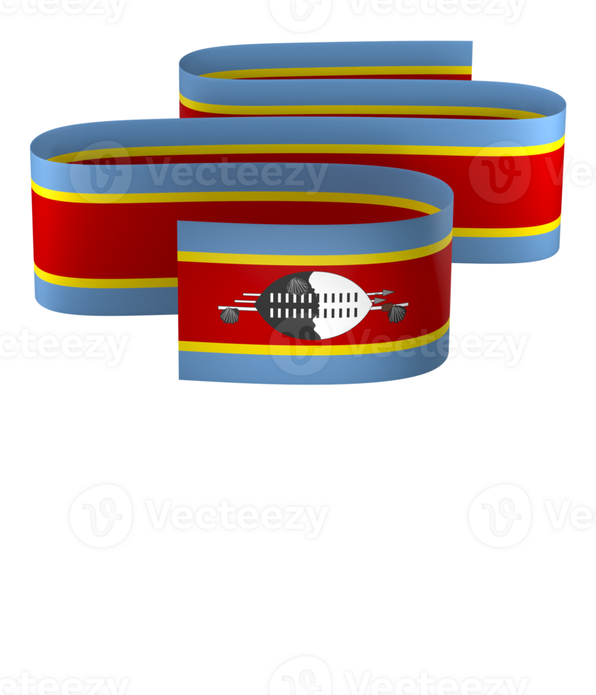 Eswatini flag element design national independence day banner ribbon png