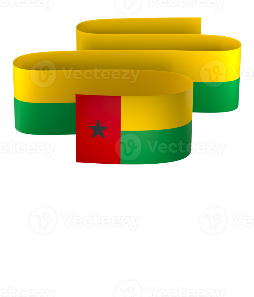 Guinea Bissau flag element design national independence day banner ribbon png