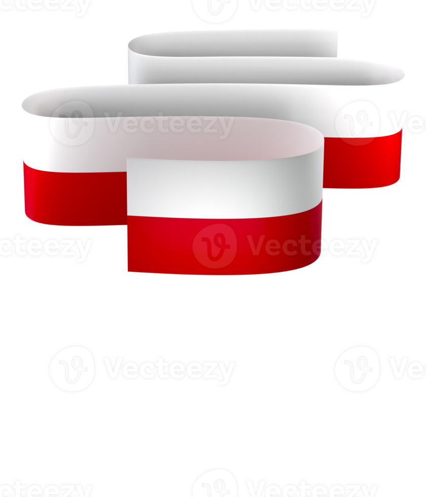 Poland flag element design national independence day banner ribbon png
