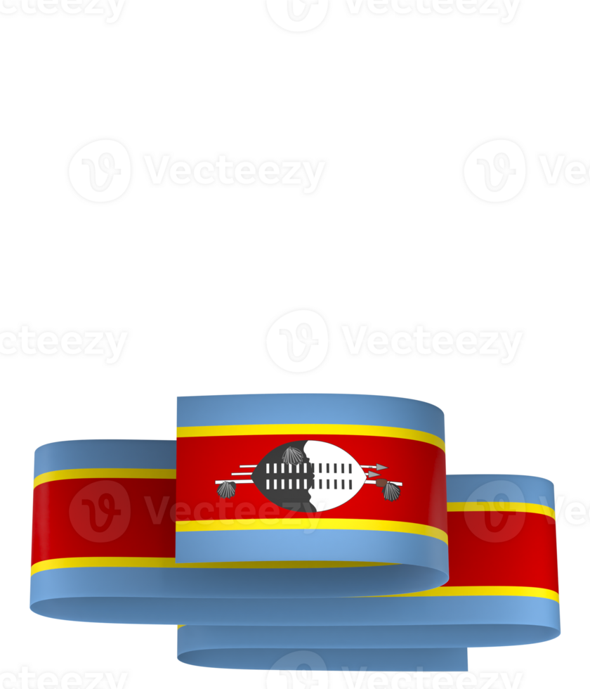Eswatini flag element design national independence day banner ribbon png