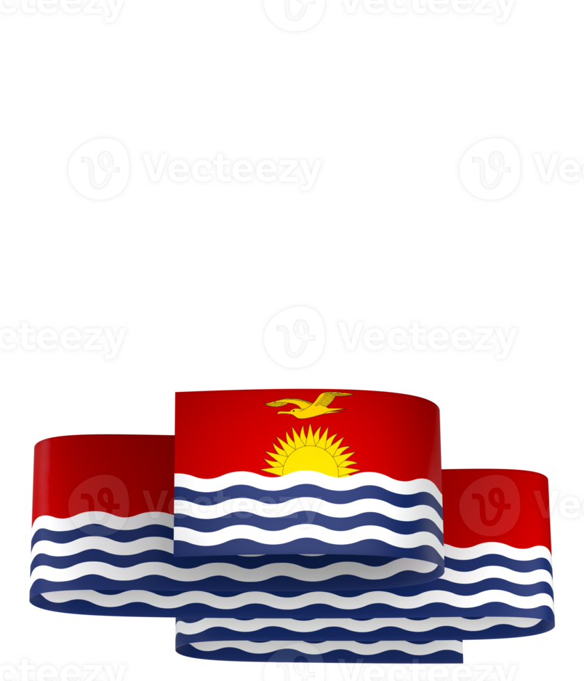 kiribati Flagge Element Design National Unabhängigkeit Tag Banner Band png