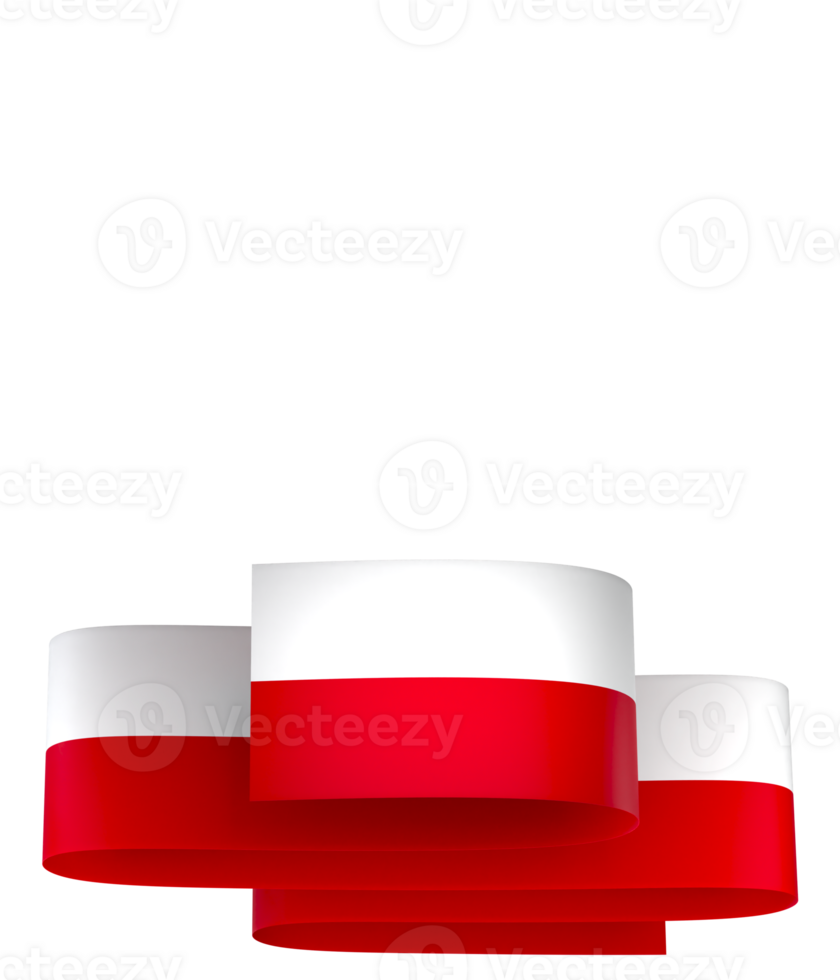 Poland flag element design national independence day banner ribbon png