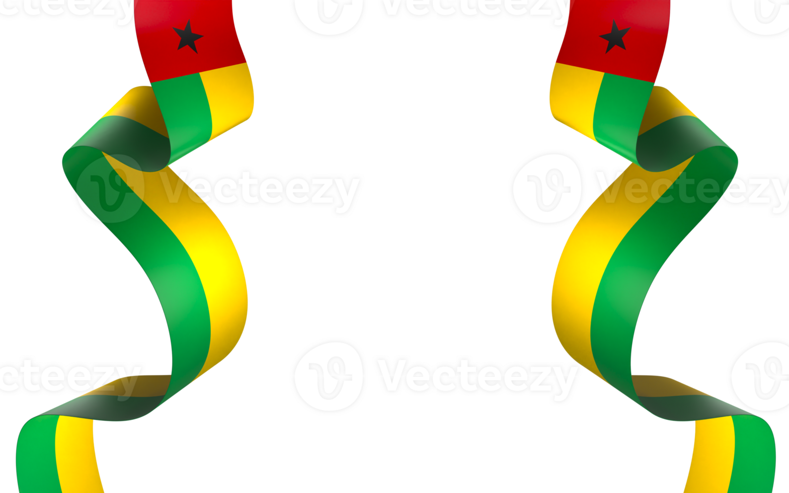 Guinea Bissau flag element design national independence day banner ribbon png