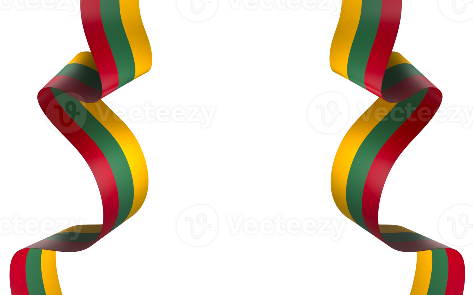 Lithuania flag element design national independence day banner ribbon png