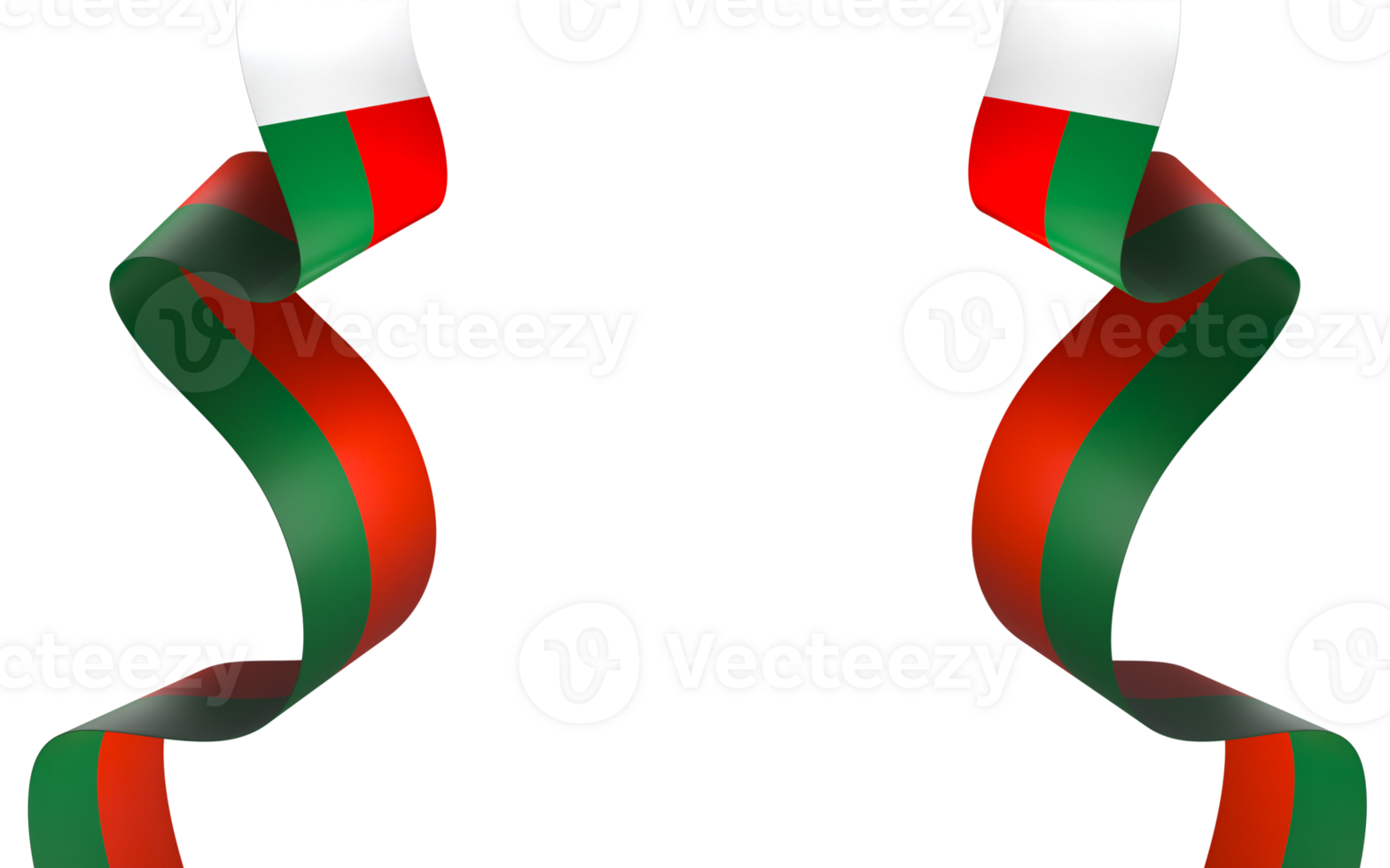 Madagascar flag element design national independence day banner ribbon png