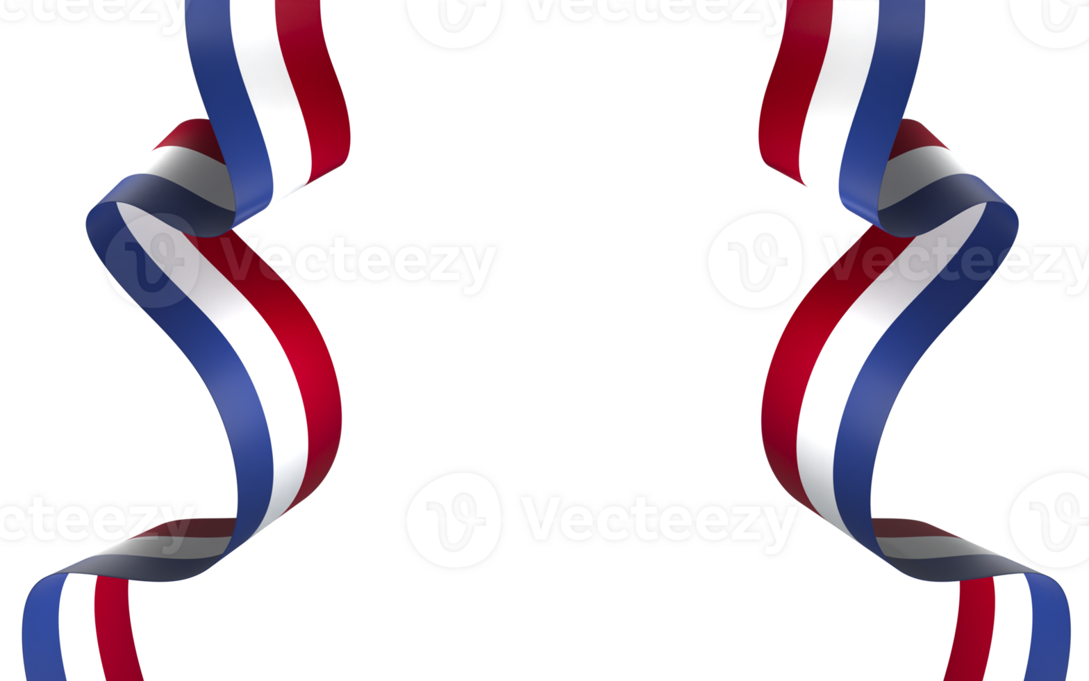 Netherlands flag element design national independence day banner ribbon png