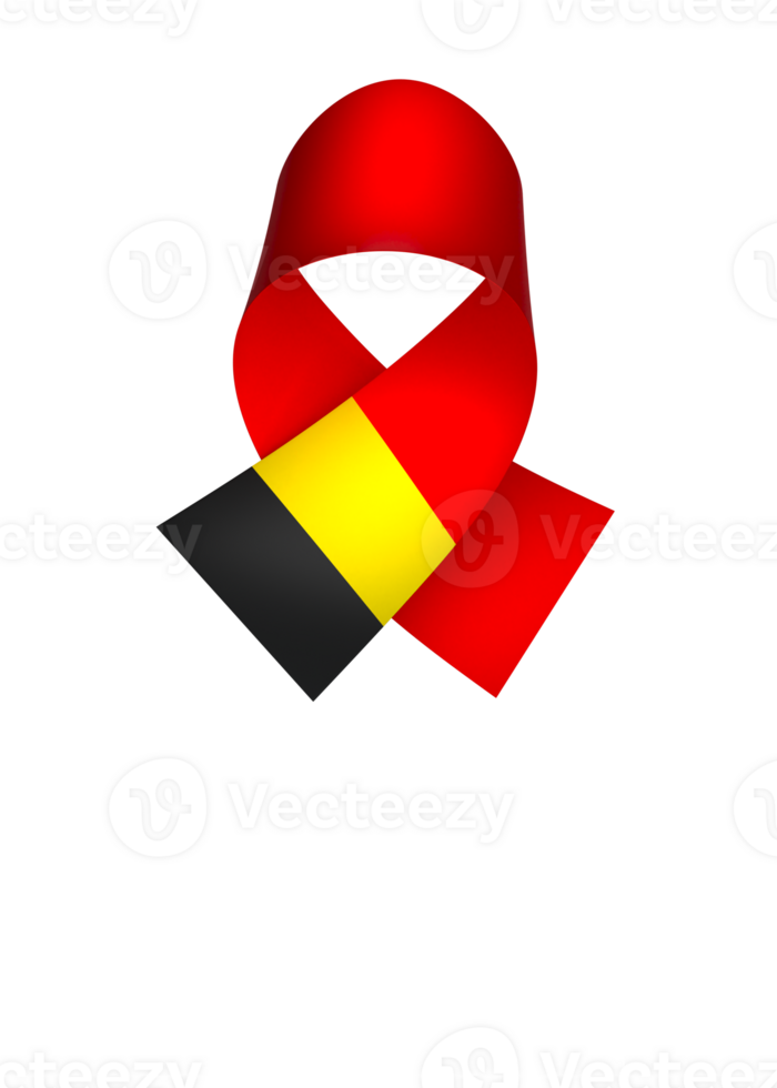 Belgium flag element design national independence day banner ribbon png