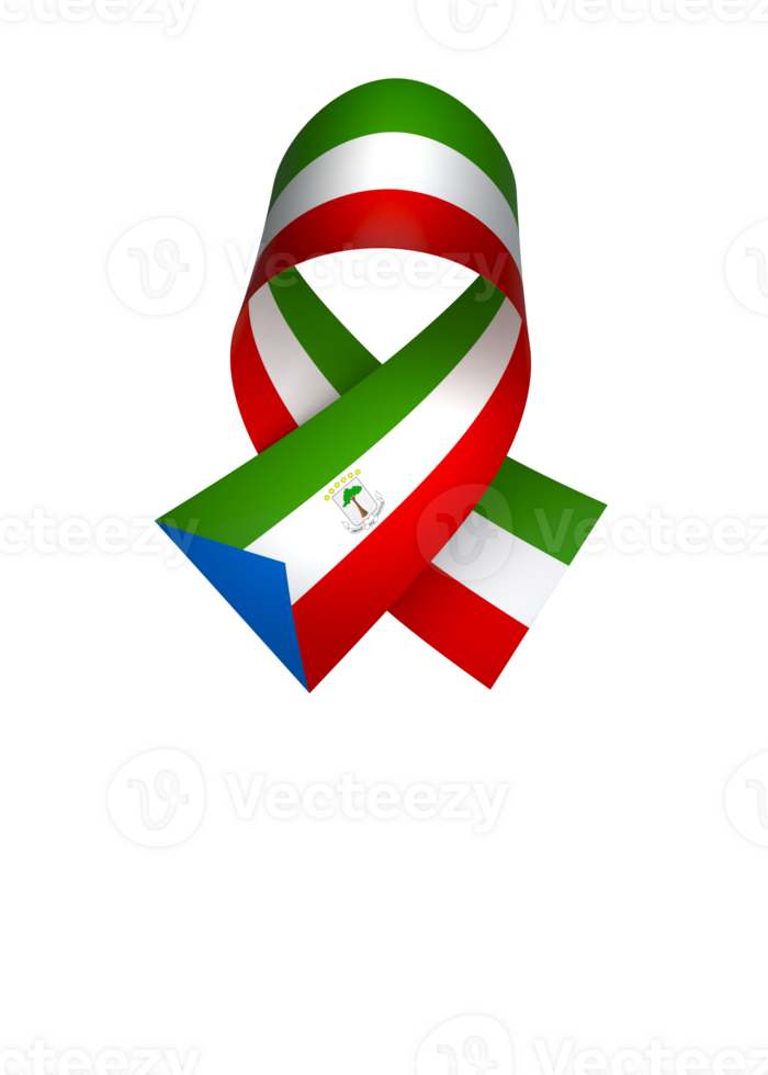 Equatorial Guinea flag element design national independence day banner ribbon png