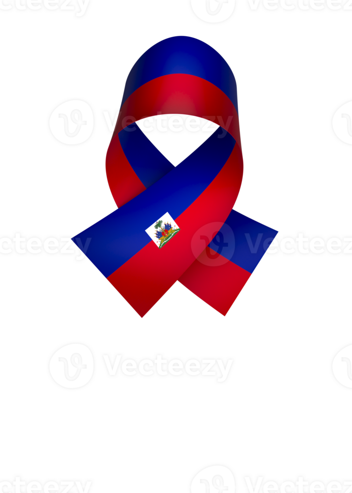 Haiti flag element design national independence day banner ribbon png
