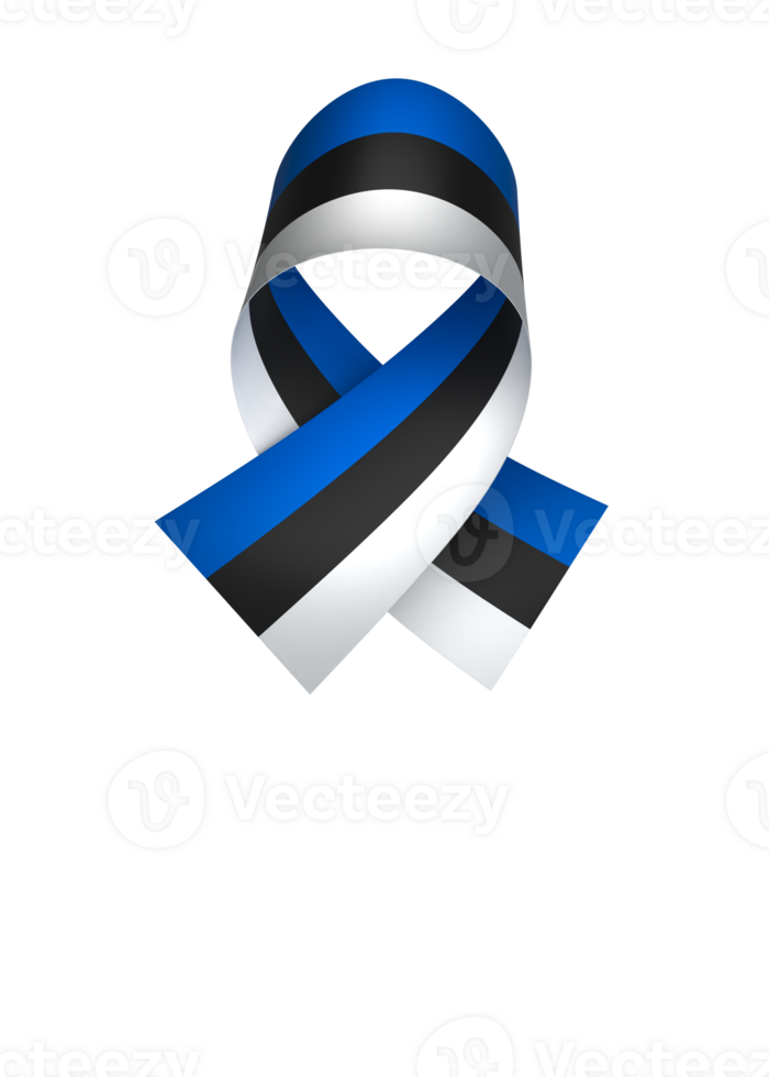 Estonia flag element design national independence day banner ribbon png