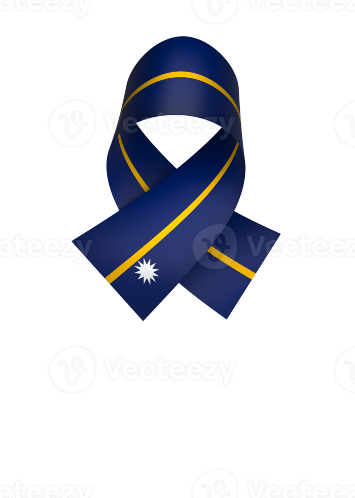 Nauru flag element design national independence day banner ribbon png