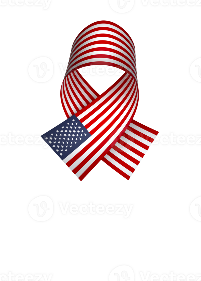United States flag element design national independence day banner ribbon png