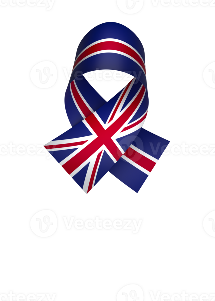 United Kingdom flag element design national independence day banner ribbon png