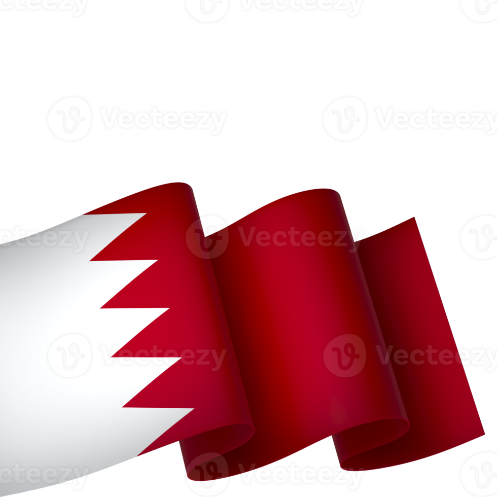 Bahrain flag element design national independence day banner ribbon png