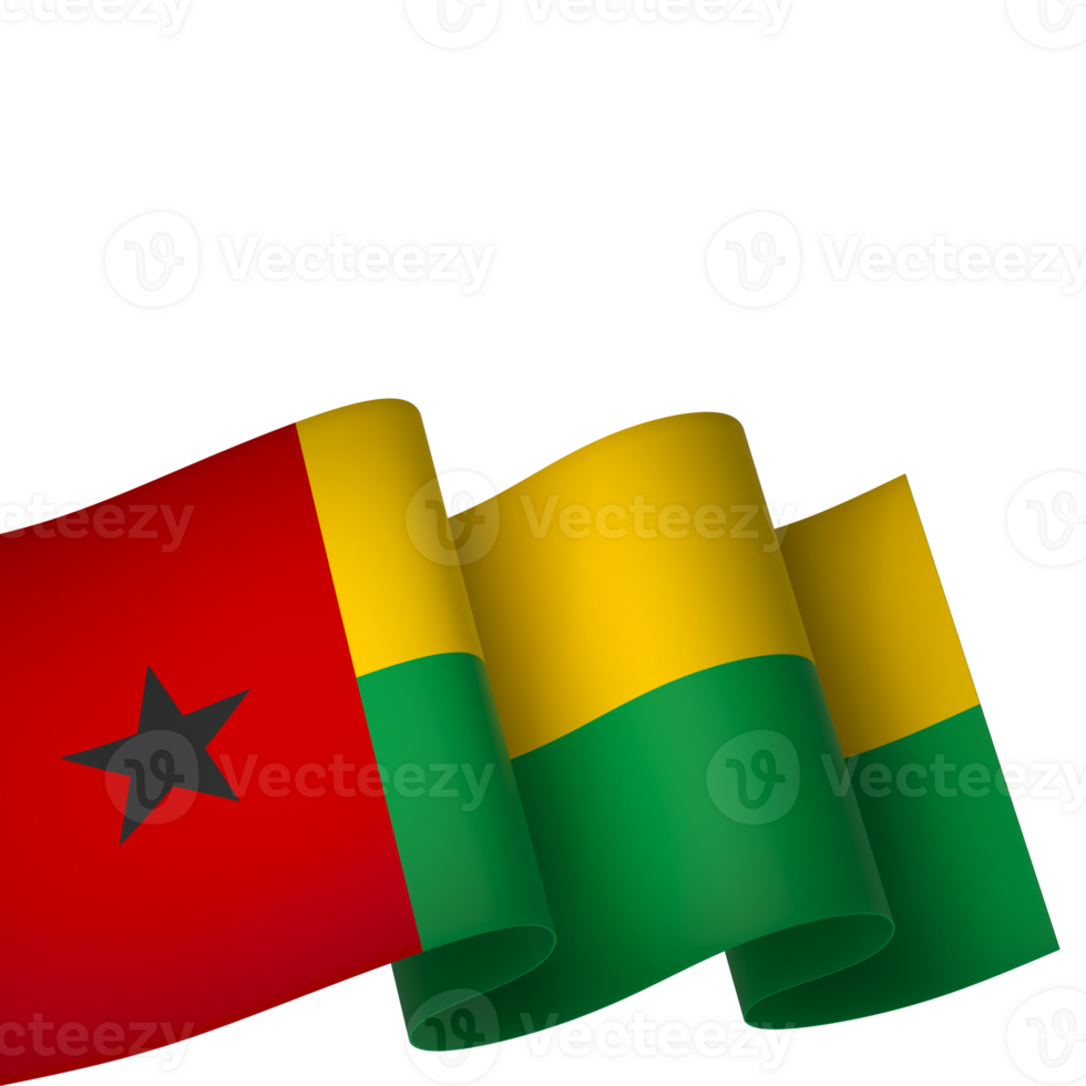 Guinea Bissau flag element design national independence day banner ribbon png