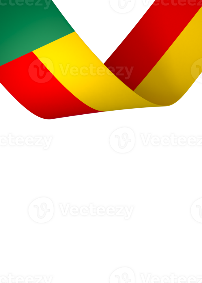 Benin flag element design national independence day banner ribbon png