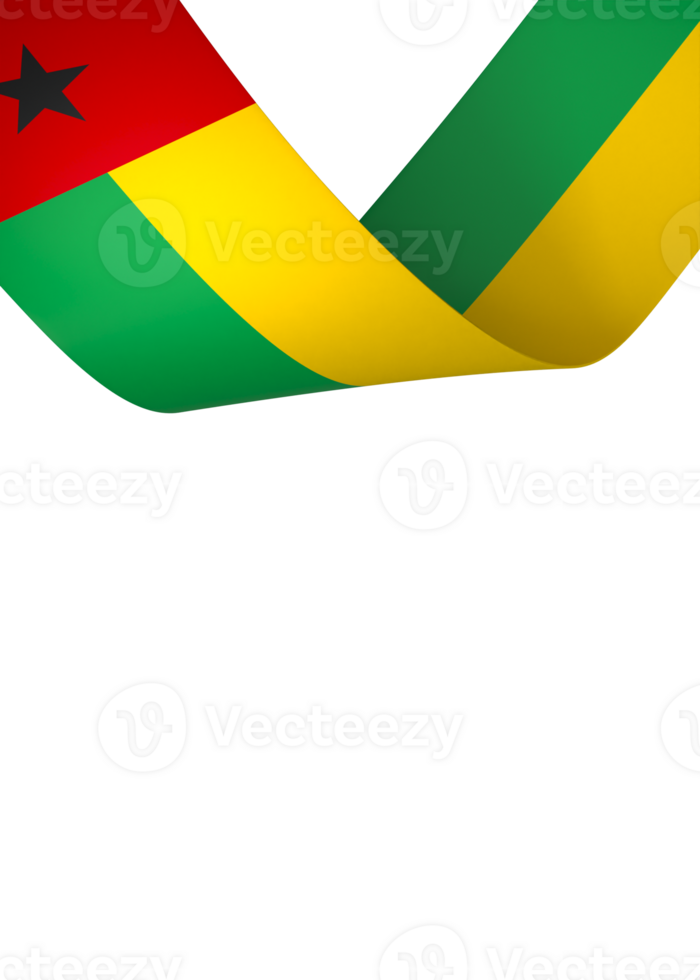 Guinea Bissau flag element design national independence day banner ribbon png