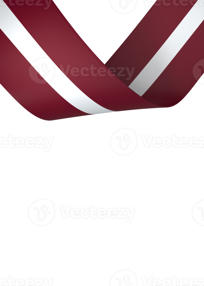 Latvia flag element design national independence day banner ribbon png