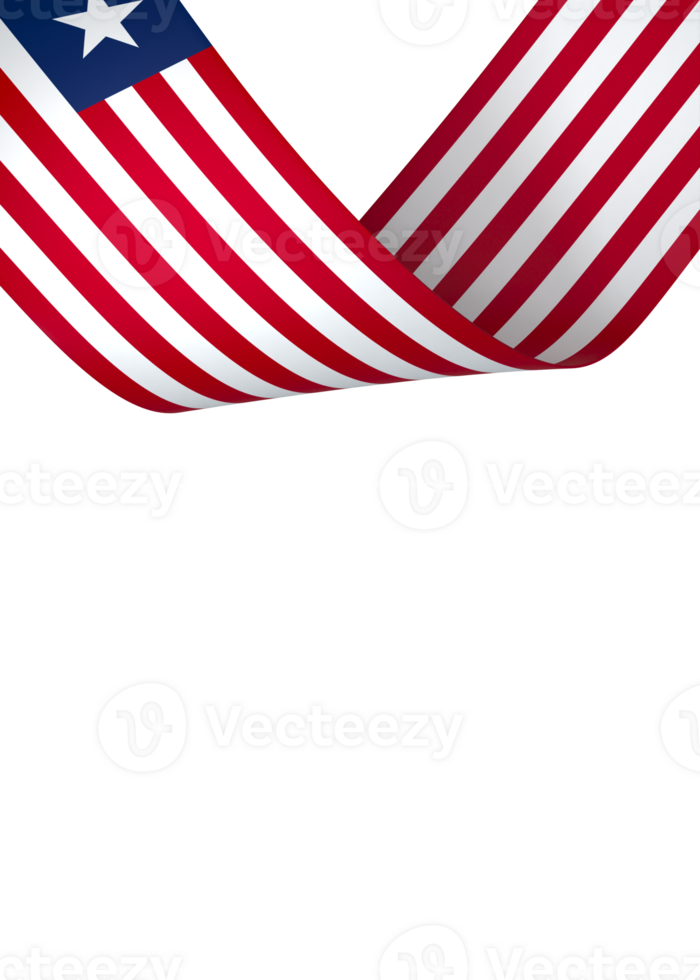 Liberia flag element design national independence day banner ribbon png