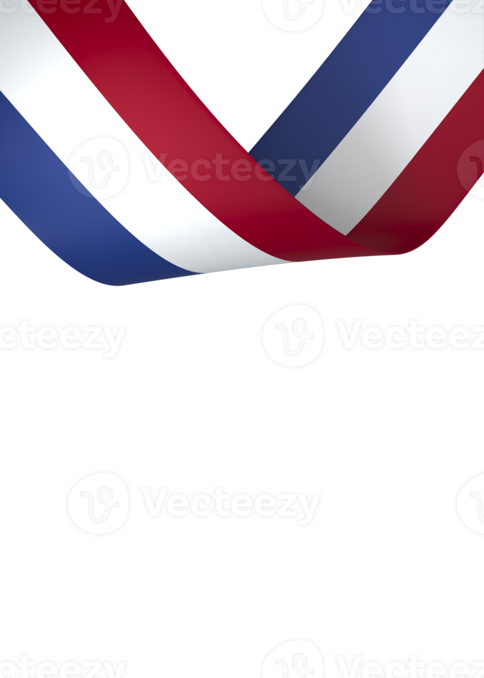 Netherlands flag element design national independence day banner ribbon png