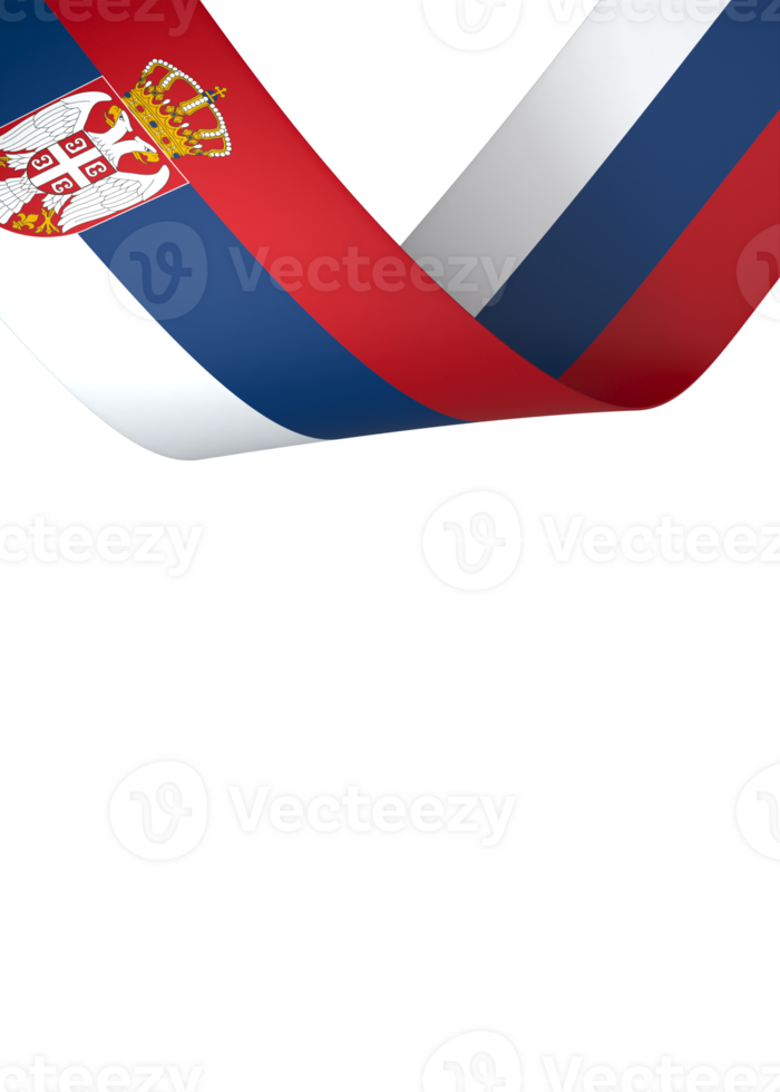 Serbia flag element design national independence day banner ribbon png