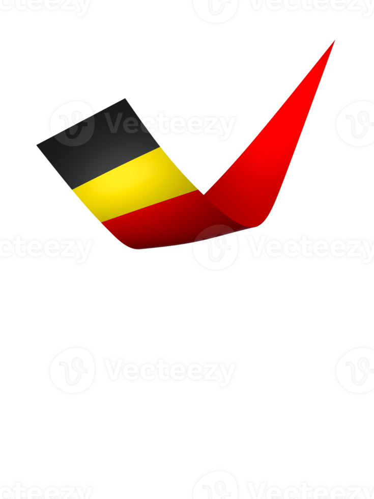 Belgium flag element design national independence day banner ribbon png