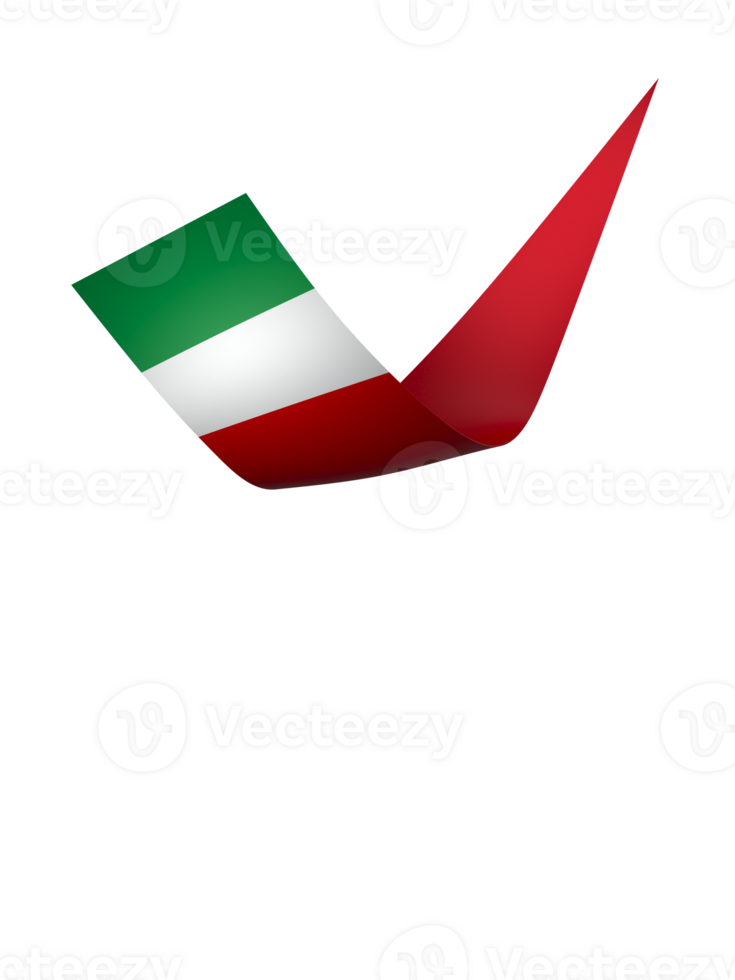 Italia bandera elemento diseño nacional independencia día bandera cinta png