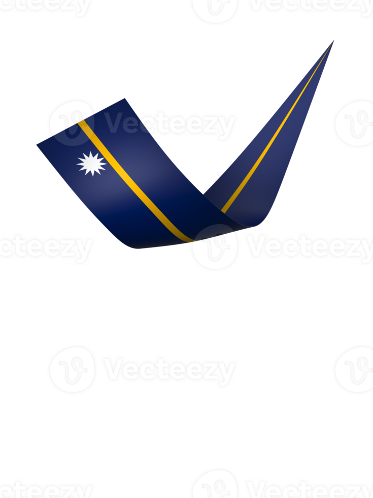 Nauru flag element design national independence day banner ribbon png