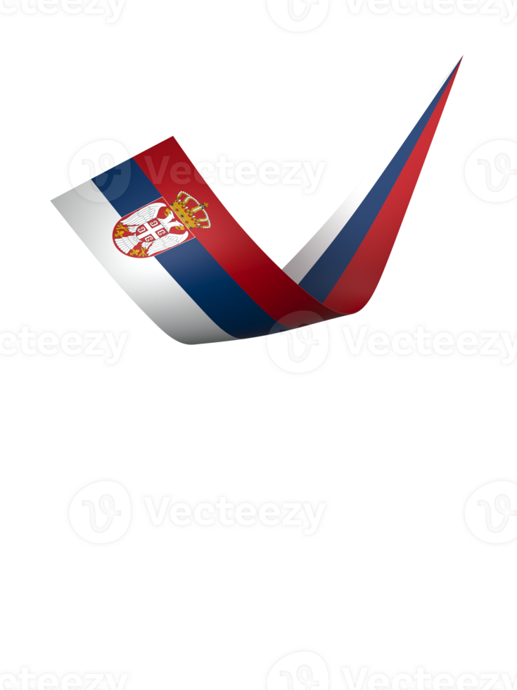 Serbia flag element design national independence day banner ribbon png