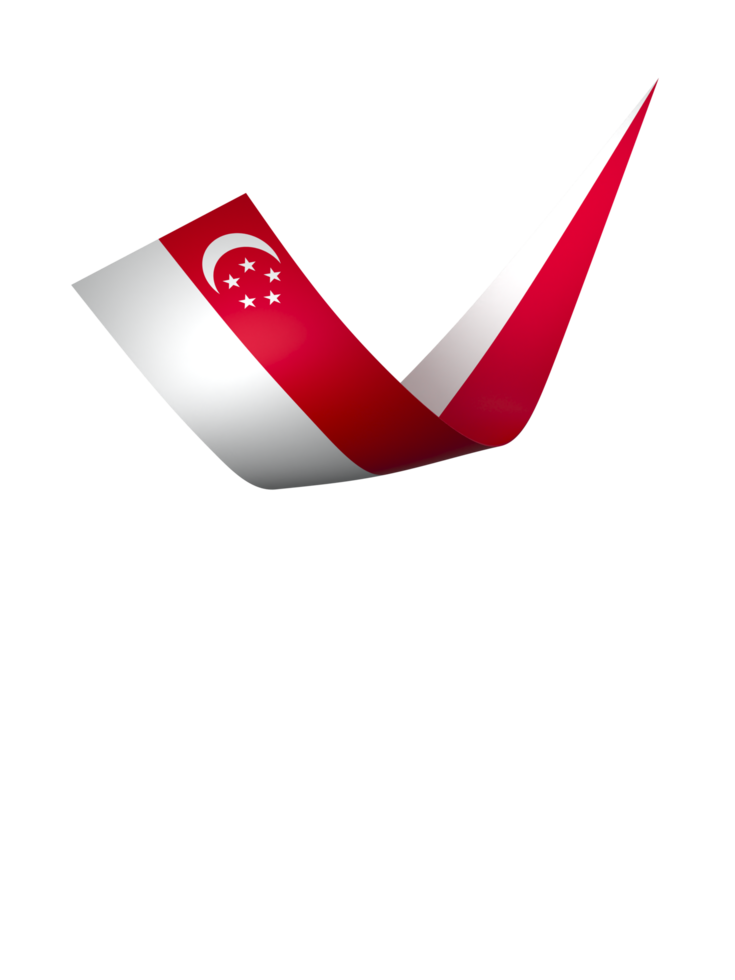 Singapore vlag element ontwerp nationaal onafhankelijkheid dag banier lint PNG