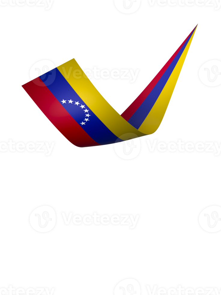 Venezuela flag element design national independence day banner ribbon png