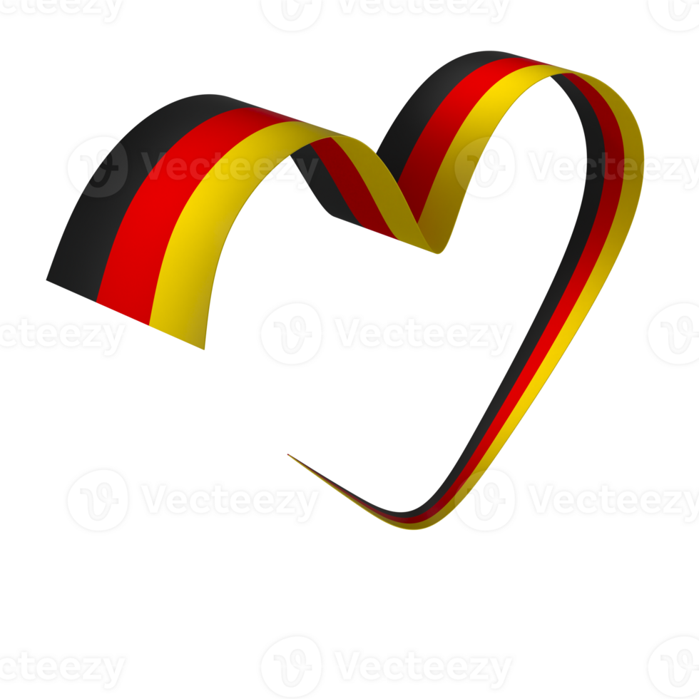 Germany flag element design national independence day banner ribbon png