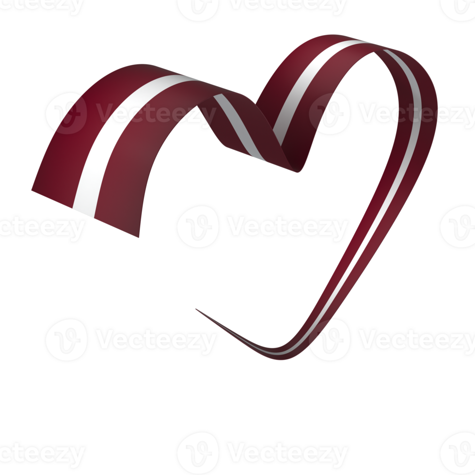 Latvia flag element design national independence day banner ribbon png