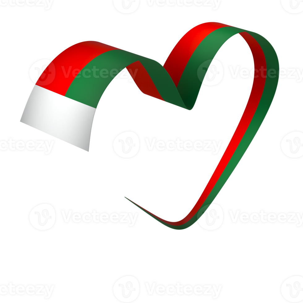 Madagascar flag element design national independence day banner ribbon png