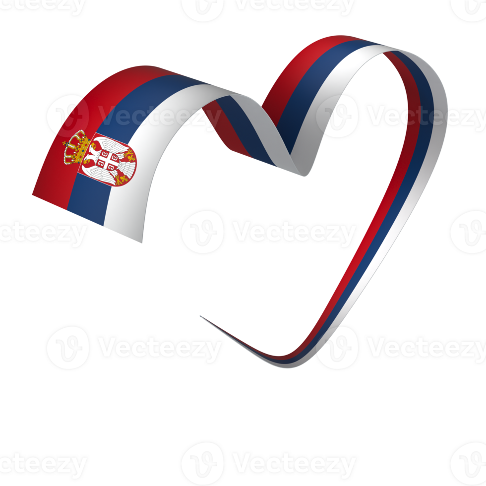 Serbia flag element design national independence day banner ribbon png